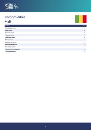 Comorbidities: Mali