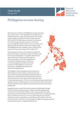 Phillippines Revenue Sharing