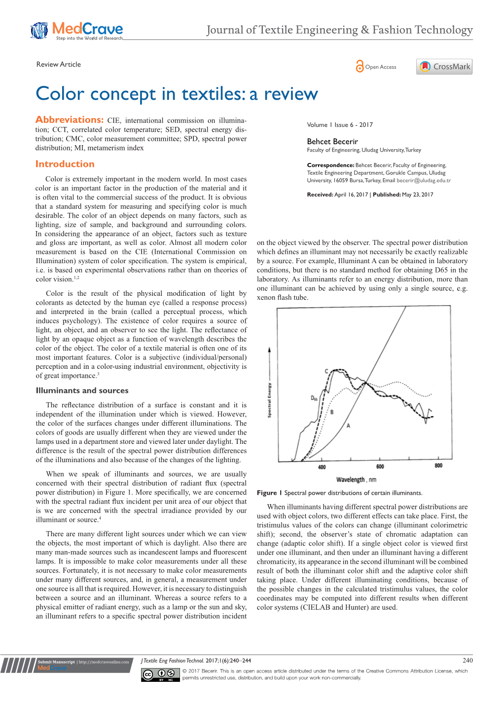 Color Concept in Textiles: a Review