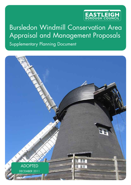 Bursledon Windmill Conservation Area Appraisal and Management Proposals Supplementary Planning Document