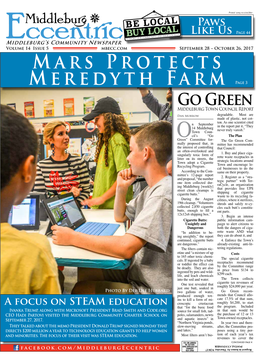 Mars Protects Meredyth Farm Page 3 Go Green Middleburg Town Council Report