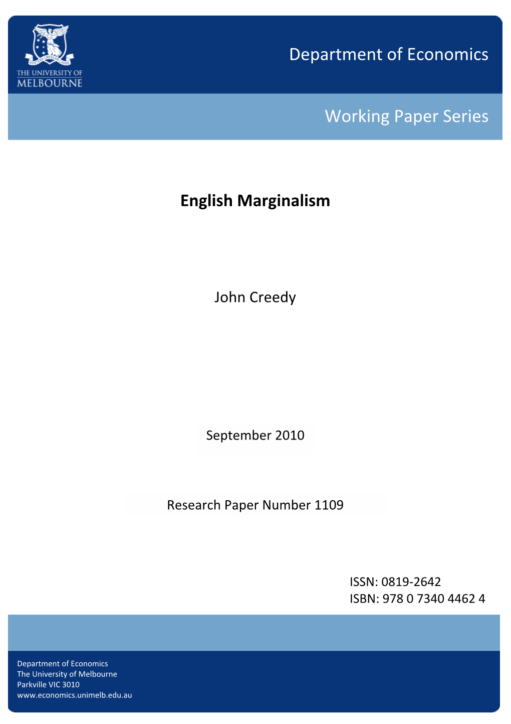 English Marginalism