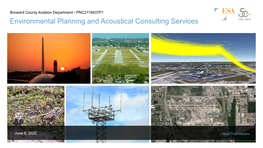 Environmental Planning and Acoustical Consulting Services