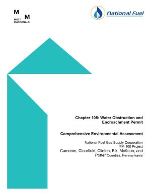 Chapter 105: Water Obstruction and Encroachment Permit