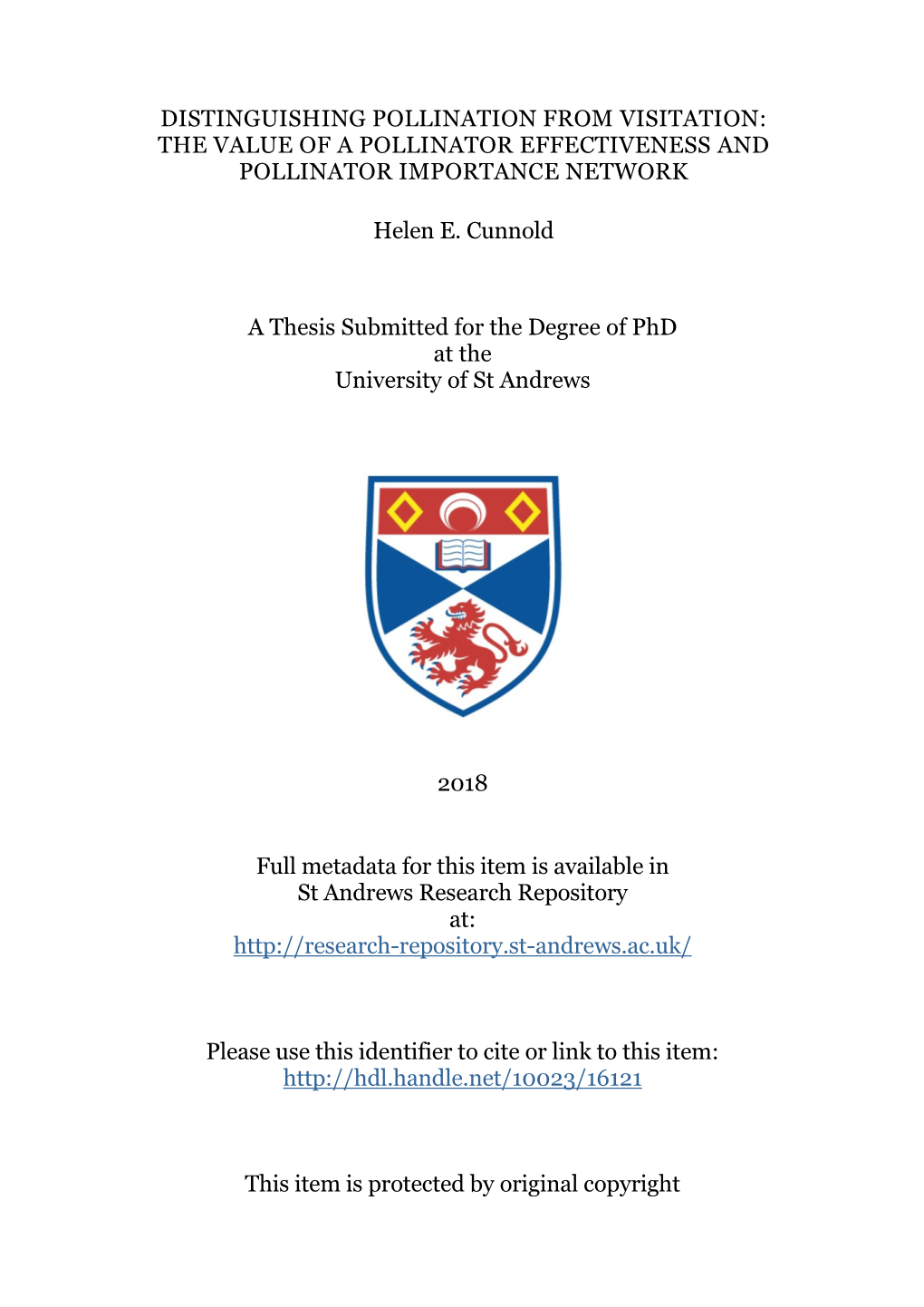 Helen E. Cunnold Phd Thesis (Excluding Appendices)