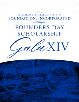 FOUNDERS DAY SCHOLARSHIP Table of Contents