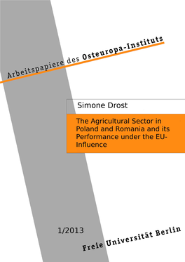 The Agricultural Sector in Poland and Romania and Its Performance Under the EU-Influence