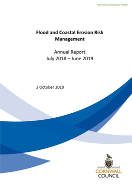 Flood and Coastal Erosion Risk Management Annual Report 2019