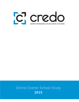 Online Charter School Study 2015 Online Charter School Study 2015