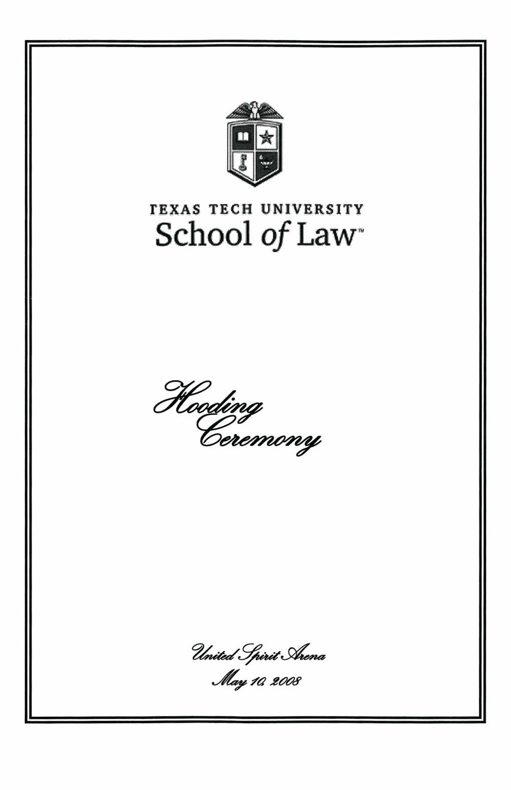 Hooding Ceremony 2008 5.Pdf (3.541Mb)