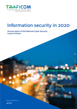 Information Security in 2020 – Annual Report of the National Cyber