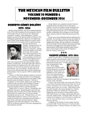 The Mexican Film Bulletin Volume 20 Number 6