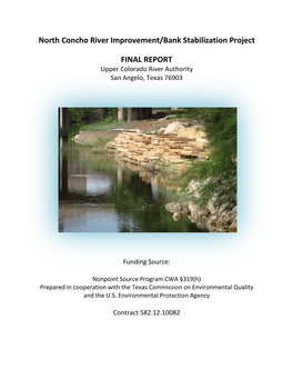North Concho River Improvement/Bank Stabilization Project