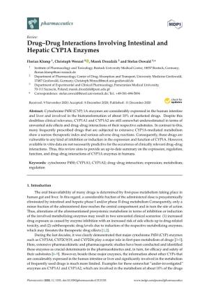 Drug–Drug Interactions Involving Intestinal and Hepatic CYP1A Enzymes