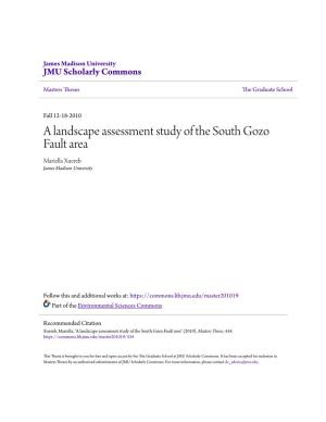 A Landscape Assessment Study of the South Gozo Fault Area Mariella Xuereb James Madison University
