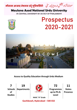 Admission Prospectus 2020-21