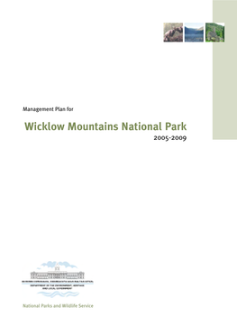 Wicklow Mountains National Park Management Plan