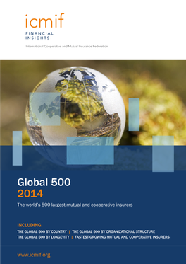 Global 500 2014 the World’S 500 Largest Mutual and Cooperative Insurers