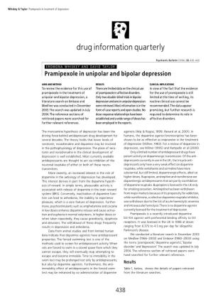 Drug Information Quarterly