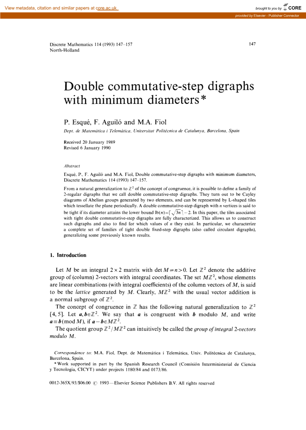 Double Commutative-Step Digraphs with Minimum Diameters *