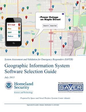 Geographic Information System Software Selection Guide July 2013