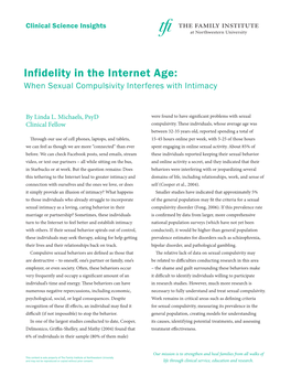 Infidelity in the Internet Age: When Sexual Compulsivity Interferes with Intimacy