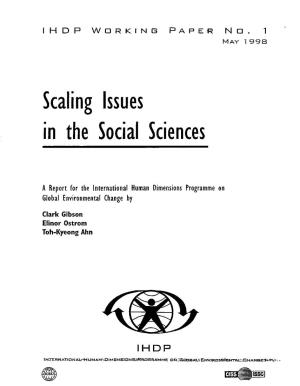 Scale Issues in Political Science 41