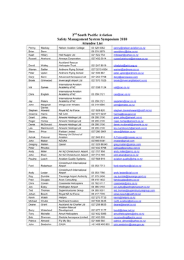 2 South Pacific Aviation Safety Management System Symposium