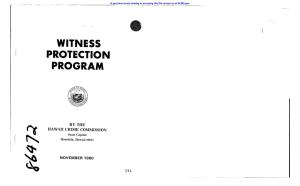 Witness Protection Program