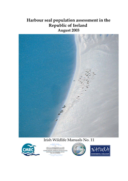 Harbour Seal Population Assessment in the Republic of Ireland August 2003