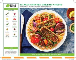 Za'atar-Crusted Grilling Cheese