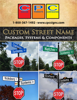 Custom Street Name Packages, Systems & Components