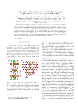 Following the Chern Insulator to Mott Insulator Transition in High Chern Number Ferromagnetic Bafe2(PO4)2