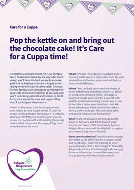 Pop the Kettle on and Bring out the Chocolate Cake! It's Care for a Cuppa Time!