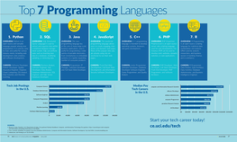 Top 7 Programming Languages Infographic