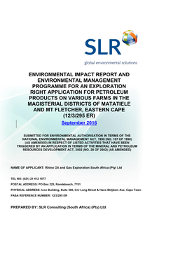 Environmental Impact Report (“EIR”