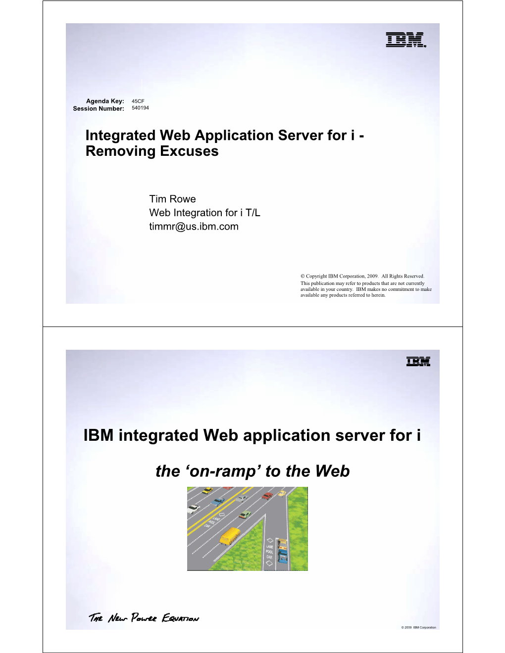 IBM Integrated Web Application Server for I
