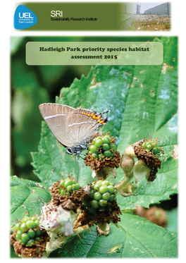Hadleigh Park Priority Species Habitat Assessment 2015