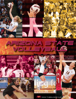 Arizona State Volleyball: Front Row (L-R): Alison Lund, Margie Giordano, Nina Reeves, Nicole Morton, Sydney Donahue, Giovana Melo