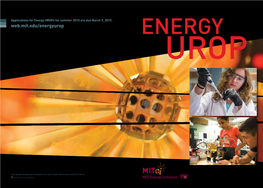 Web.Mit.Edu/Energyurop ENERGY UROP