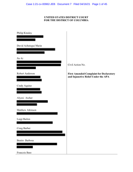 Case 1:21-Cv-00962-JEB Document 7 Filed 04/16/21 Page 1 of 45