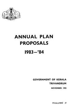 Annual Plan Proposals
