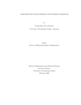 Variations of Stack Sorting and Pattern Avoidance