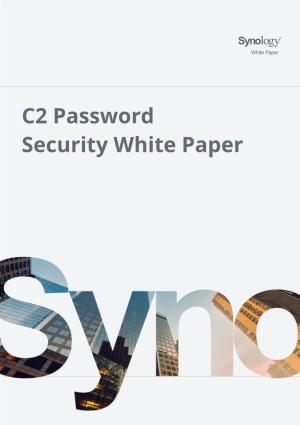 C2 Password Security White Paper