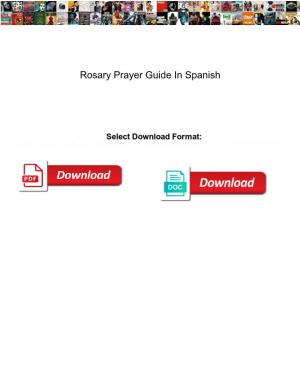Rosary Prayer Guide in Spanish