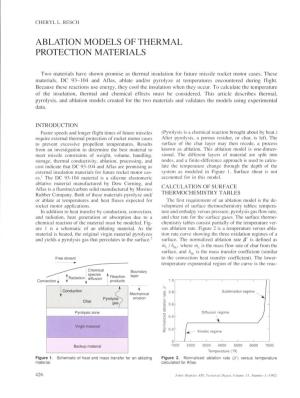 Ablation Models of Thermal Protection Materials