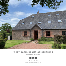 West Barn, Drumtian Steading Balfron Station