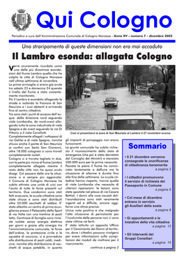 Il Lambro Esonda: Allagata Cologno