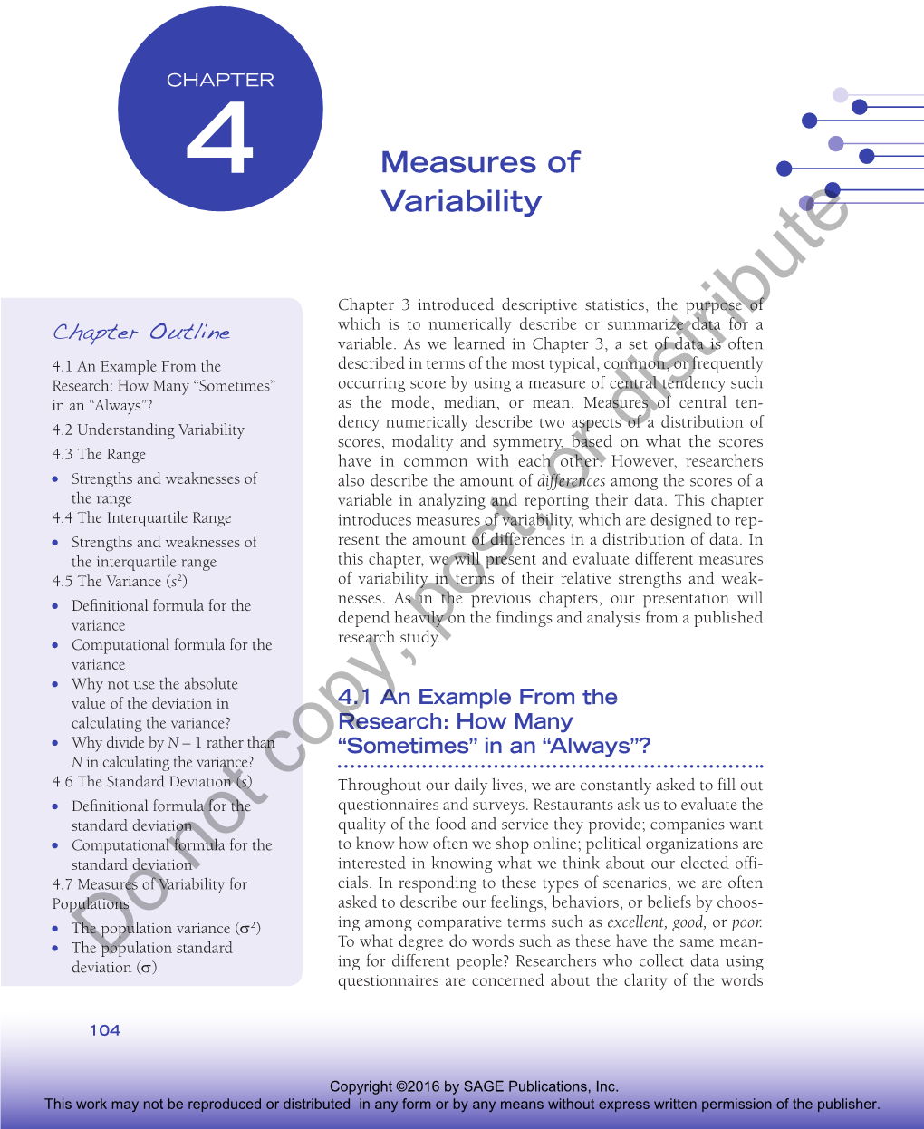 Measures of Variability