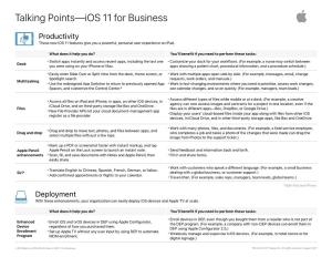 Ios 11 for Business 